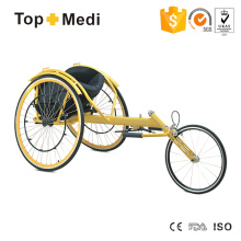 Инвалидная коляска Topmedi Yellow Racing Sports Speed ​​King